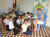 Jenny with the Primary 2 class.